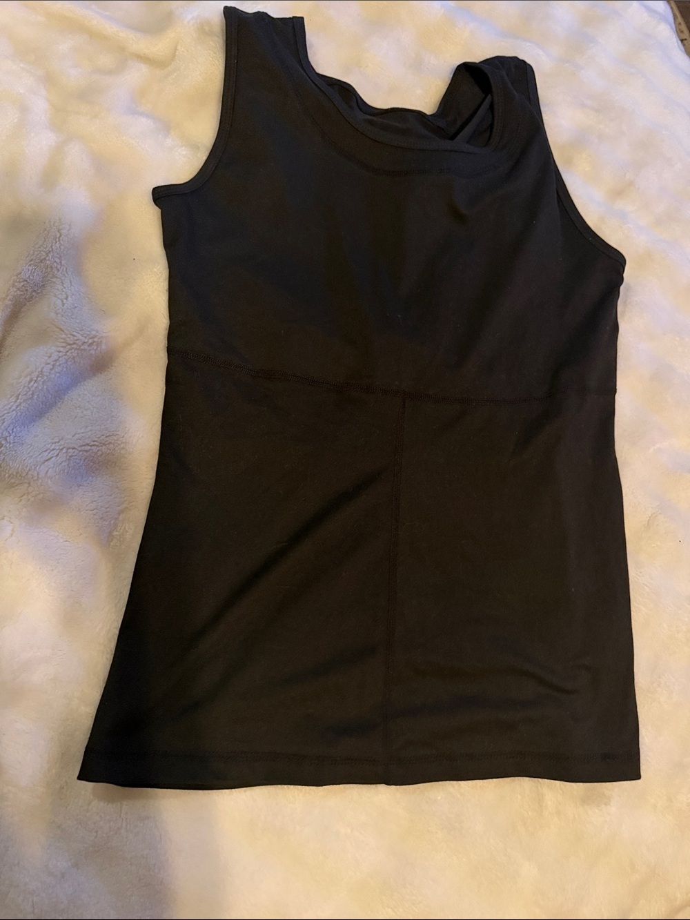 Black Sleeveless Workout Cutout Tank Top